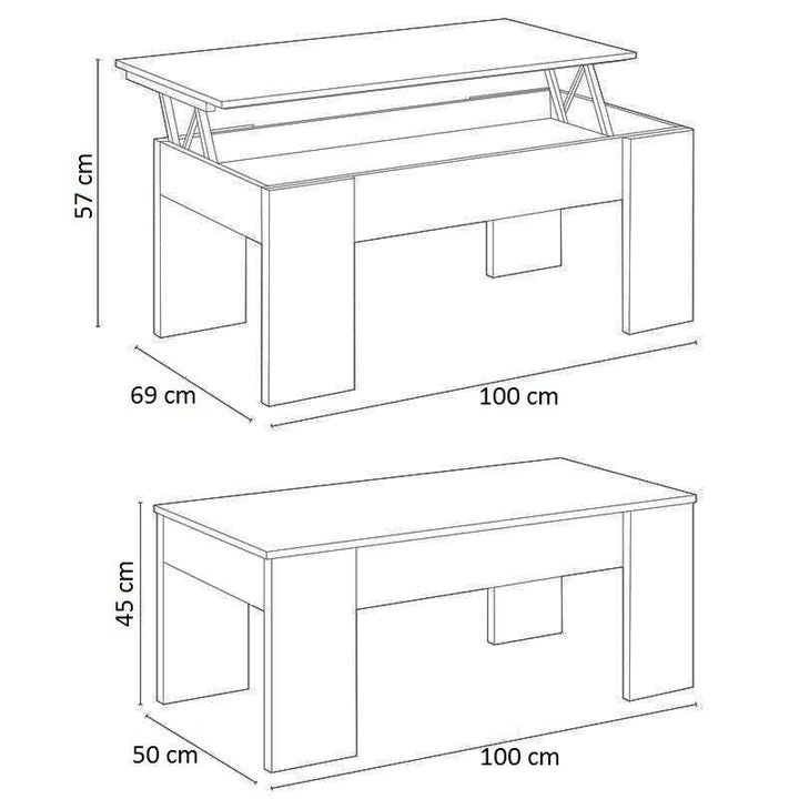 Mesa de Centro Elevable Artik Flow