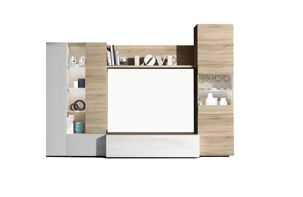 Conjunto Mueble de Salon con Luz Essential