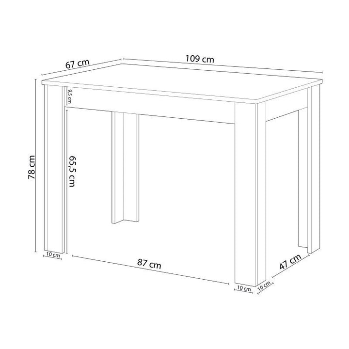 Mesa Auxiliar Cloe 109cm. Comedor o Cocina