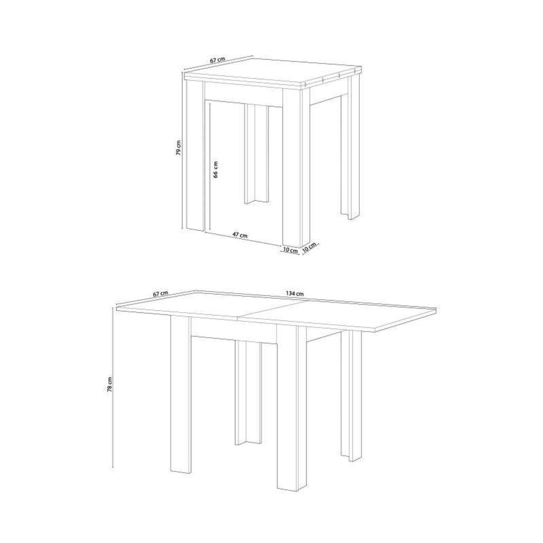 Mesa Auxiliar Extensible Livre 134cm. Comedor o Cocina