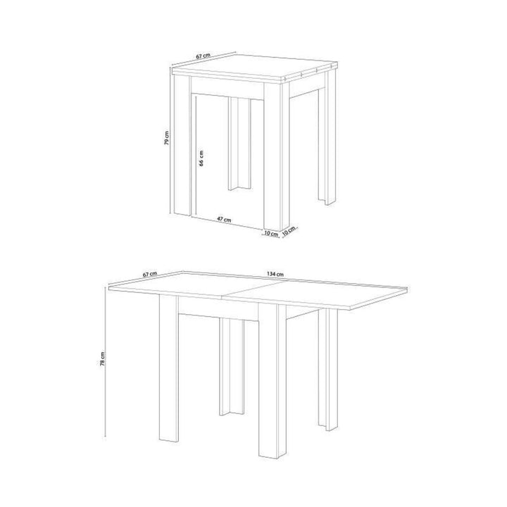 Mesa Auxiliar Extensible Livre 134cm. Comedor o Cocina