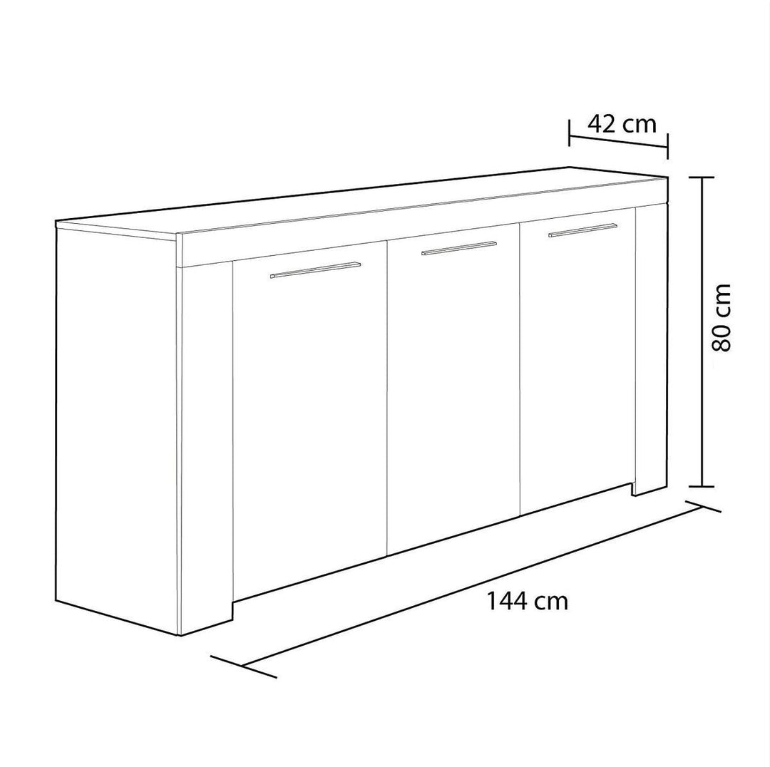 Aparador Ambit Buffet 3 Puertas. Muebles Salon o Comedor