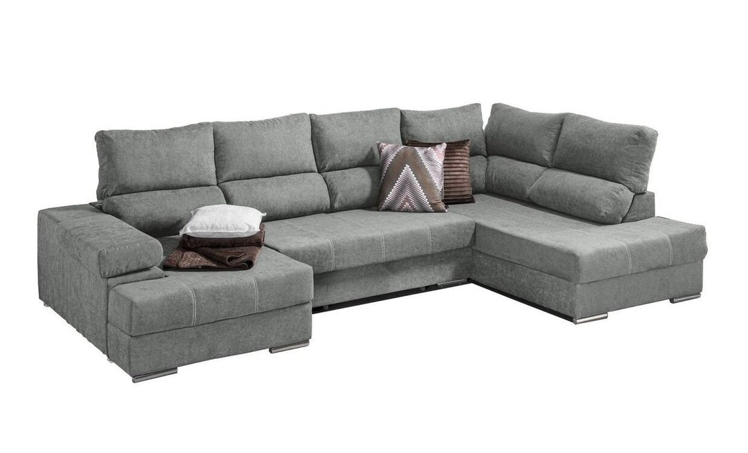 Mega Sofa Cama Chaise Longue Rinconera Italia 345cm