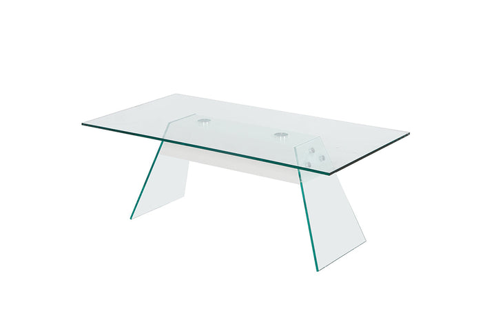 Mesa de Centro de Cristal Templado Rectangular