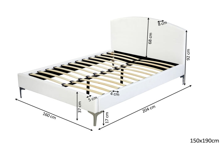 Cama de Matrimonio con Somier y Cabecero 150cm