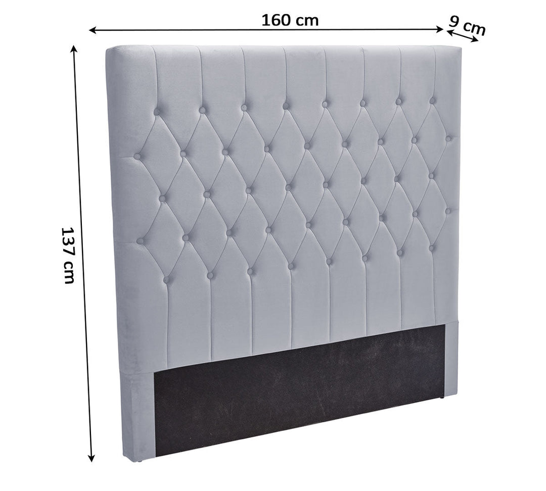 Cabecero de Cama Capitone en Terciopelo 150cm