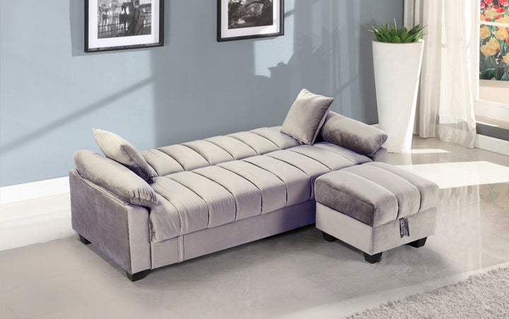 Sofa Cama con Puff Yadhi 210cm