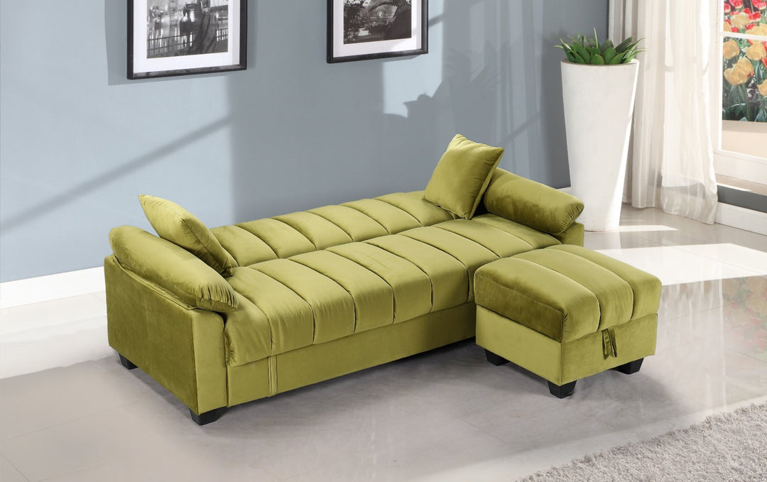 Sofa Cama con Puff Yadhi 210cm