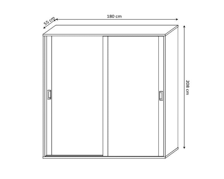 Armario 2 Puertas Correderas Lara