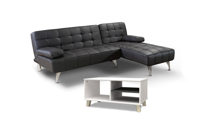 Sofa Cama Chaise Longue XS + Mesita de Centro DN