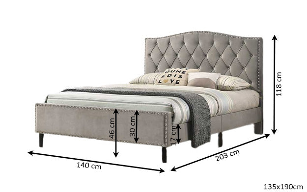 Cama de Matrimonio Jessy 135cm