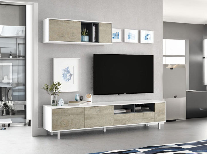 Mueble TV Ciara + Estante. Conjunto Muebles de Salon