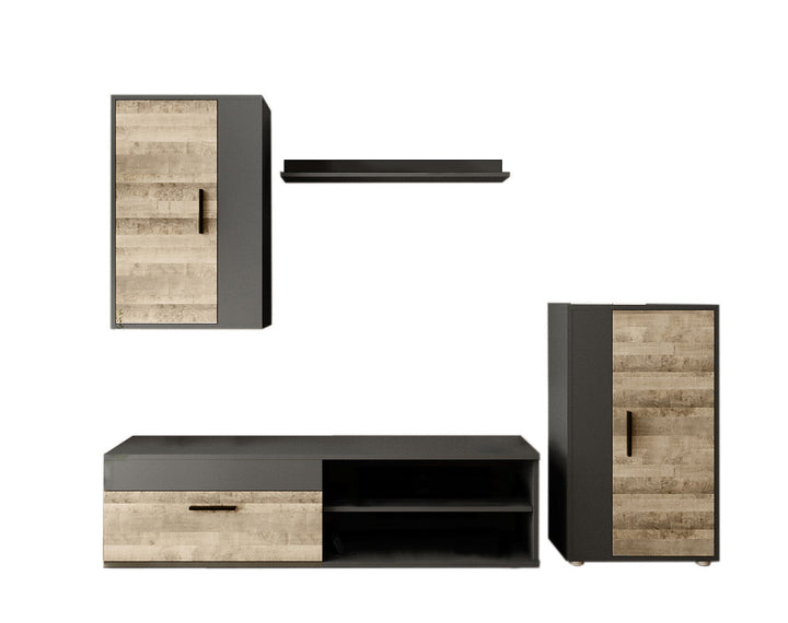 Conjunto Muebles de Salon Mini Barato Antracyt