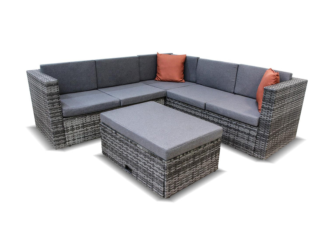 Sofa Rinconera de Ratan PE. Muebles de Jardin y Terraza