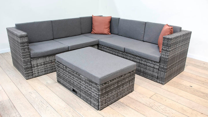 Sofa Rinconera de Ratan PE. Muebles de Jardin y Terraza