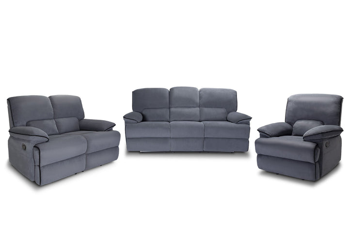 Conjunto de Sofas Reclinables 3+2+1 Plazas Elijah