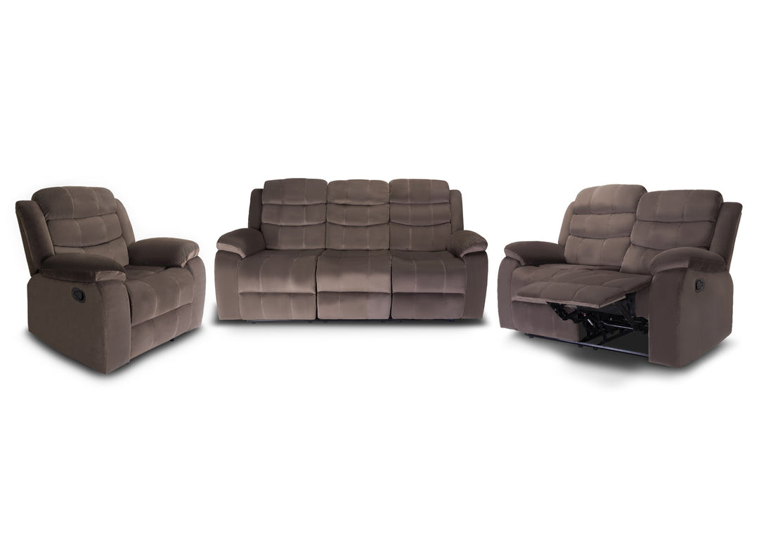 Conjunto de Sofas Reclinables 3+2+1 Plazas Grace