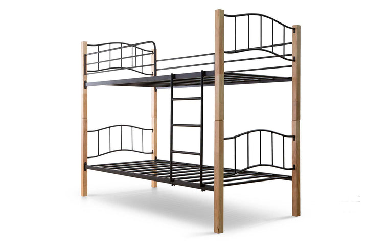 Litera Doble Cama 90cm Madera y Metal