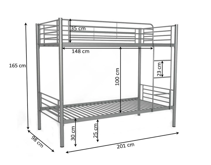 Litera Metalica Doble Cama 90cm AS110