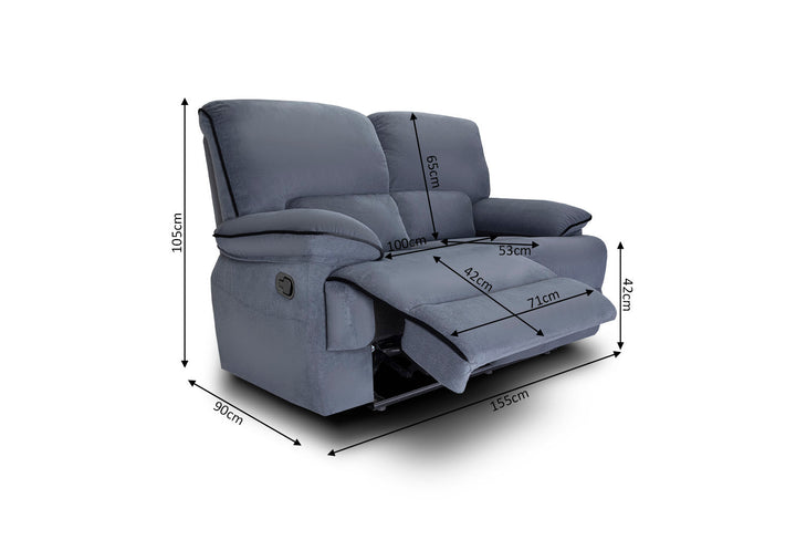 Conjunto de Sofas Reclinables 3+2+1 Plazas Elijah