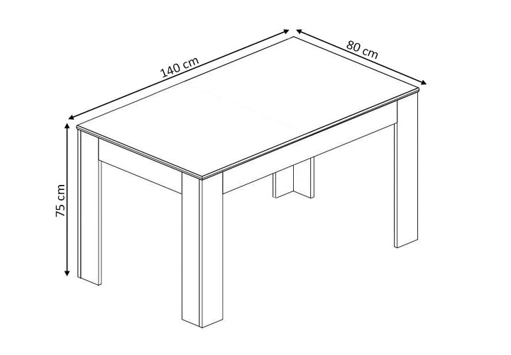 Mesa de Comedor o Cocina Miramy 140cm