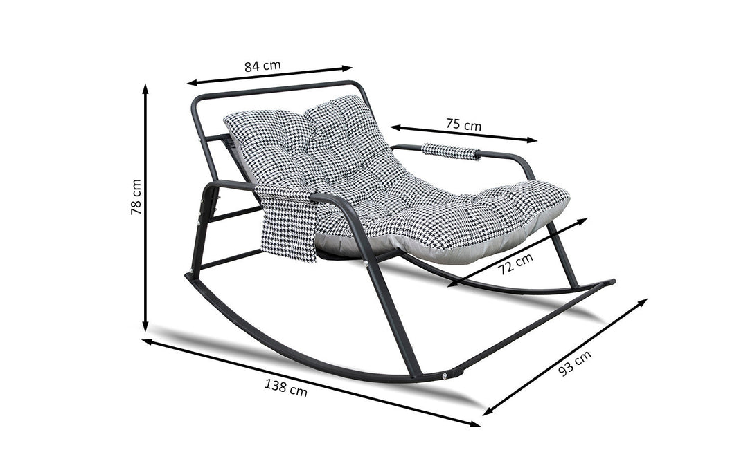 Pack Silla Mecedora Tumbona NW 2ud. Muebles de Dormitorio, Jardin o Terraza