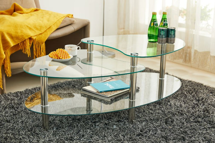 Mesa de Centro de Cristal Templado XS