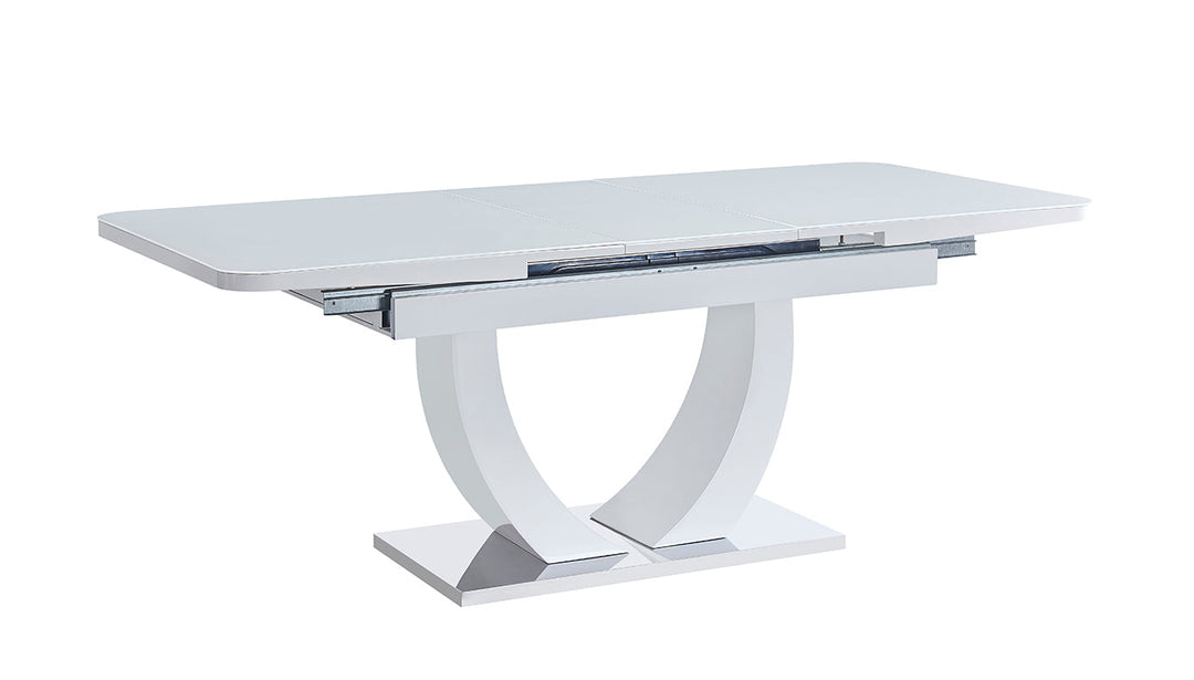 Mesa Extensible de Cristal Templado 160 a 200cm Nadia. Comedor o Cocina