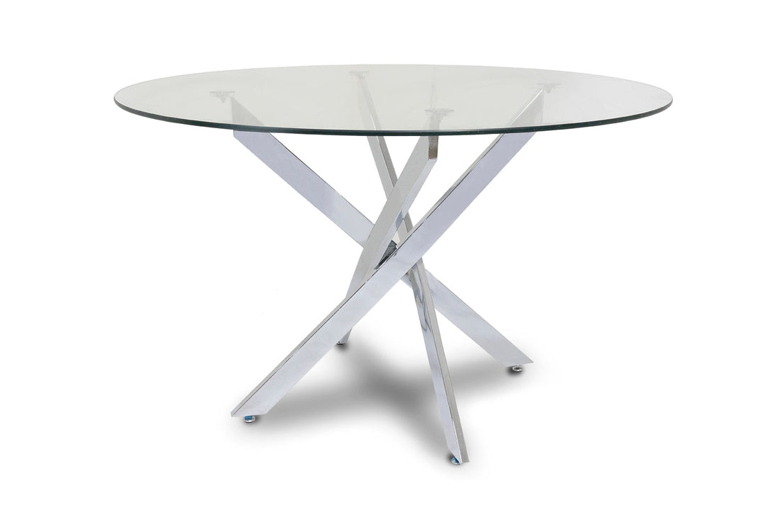 Mesa Redonda de Cristal Templado 120cm DT. Comedor o Cocina