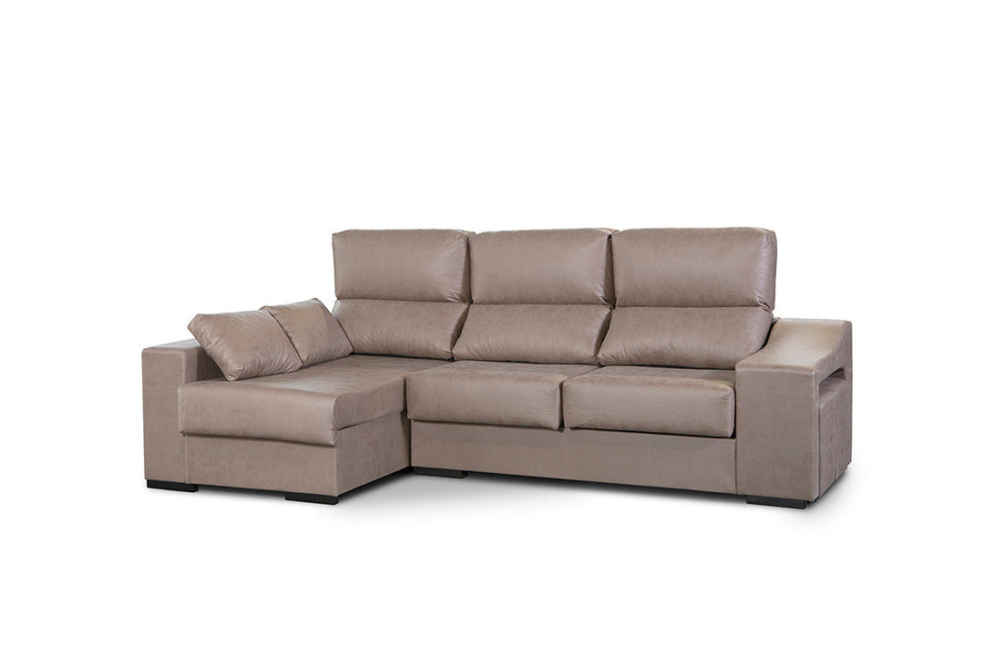 Sofa Chaise Longue Angelita con Arcon 265cm