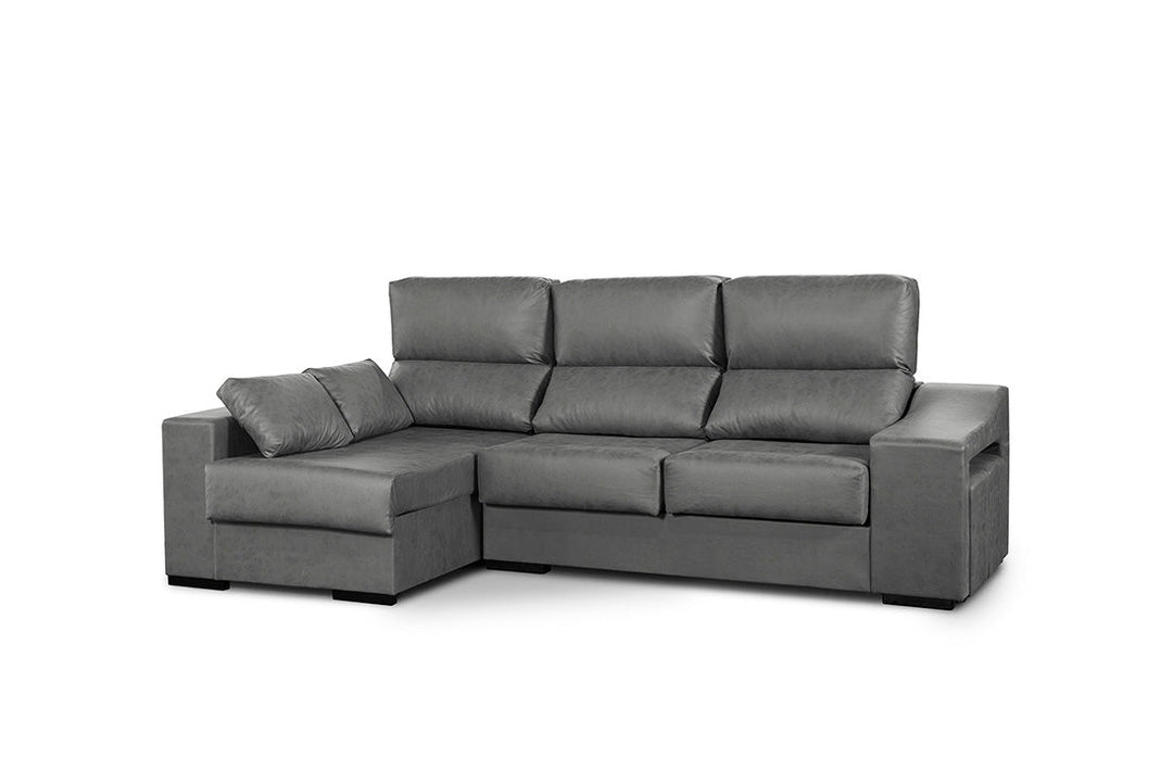 Sofa Chaise Longue Angelita con Arcon 265cm