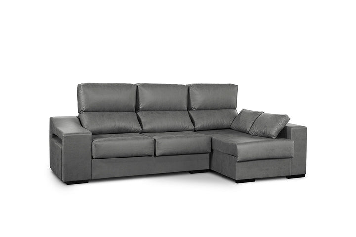 Sofa Chaise Longue Angelita con Arcon 265cm