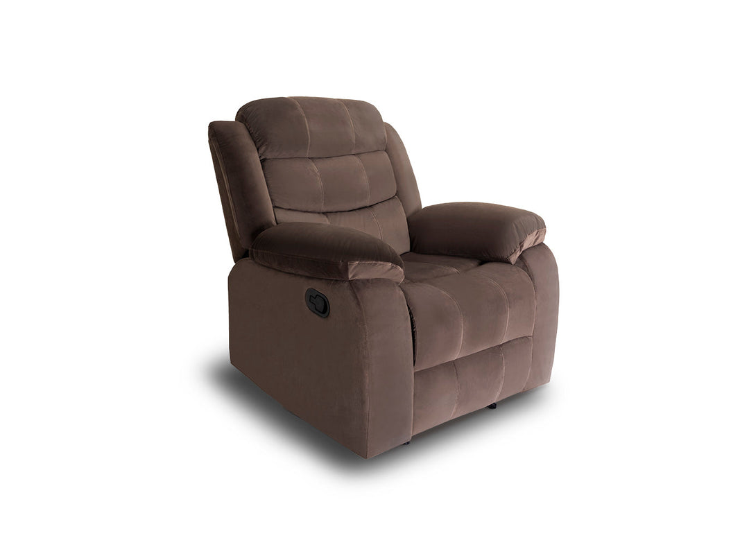 Sillon Reclinable Manual Grace 1 Plaza Marron