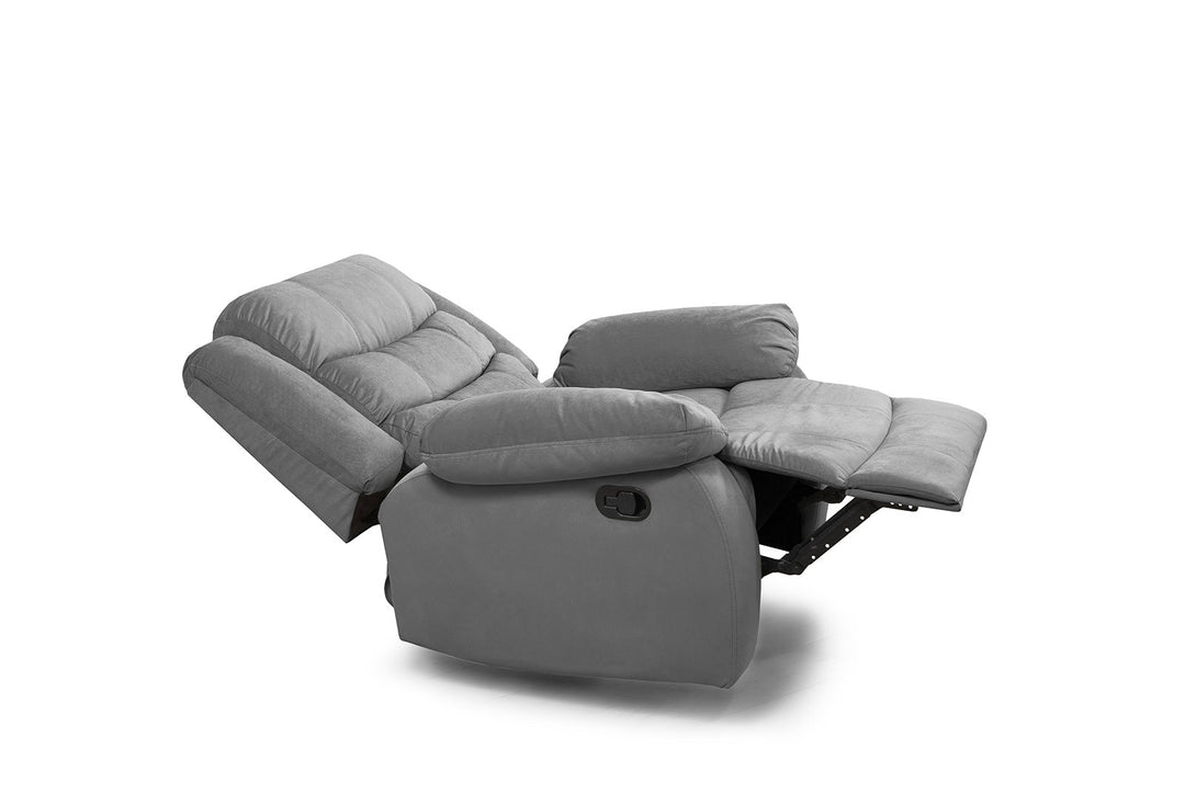 Sillon Reclinable Manual Houston 1 Plaza Gris