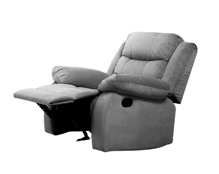 Sillon Reclinable Manual Houston 1 Plaza Gris