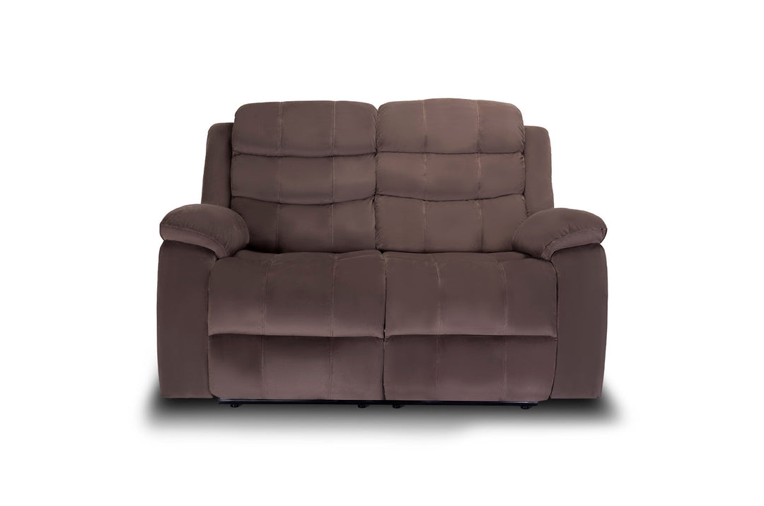 Sofa Reclinable Manual Grace 2 Plazas Marron