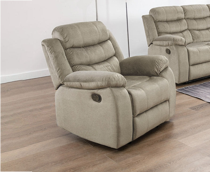 Sillon Reclinable Manual Houston 1 Plaza Marron