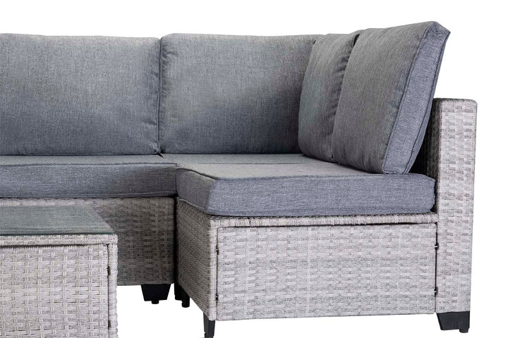 Conjunto de Sofas de Exterior en Ratan PE, 7 piezas. Muebles de Jardin y Terraza